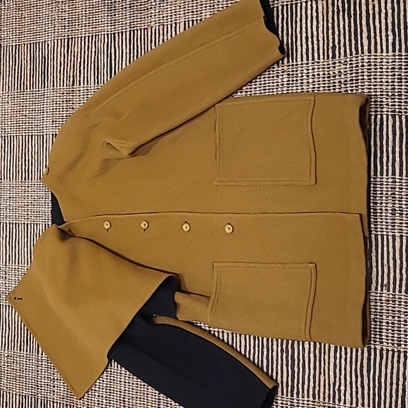 WOOL COAT WITH BUILT-IN SCARF - Picture 2 of 10